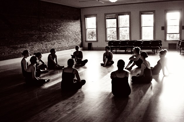 dance class in a circle
